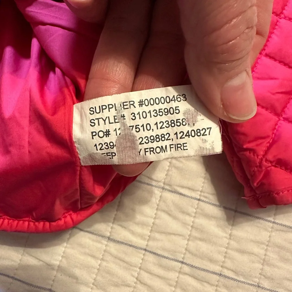 Ralph Lauren Kids Pink Quilted Barn Jacket Double Breasted Coat 9M 310135905